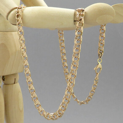 Halskette Kette Gold Collier Garibaldi  ca. 5,5 mm ca. 50 cm in 585/14K Rotgold
