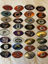 Rare 2009 NFL Prismatic Football Stickers Entire Set of 32 Vending Machine