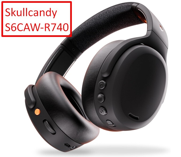 Skullcandy crusher anc 2 drahtlose kopfhörer, schwarz bluetooth over-ear active noise canceling - Immagine 2