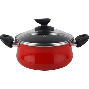 Praga Cacerola 20 Con Tapa, Acero Esmaltado Vitrificado, En Granate, Inducción Y Lavavajillas - Magefesa En Oferta Magefesa Praga Cacerola 20 Con Tapa, Acero Esmaltado Vitrificado Granate (Cod. G