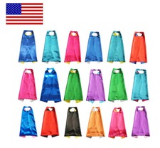 Children's Dress Up Satin Play Cape Solid Colors USA FAST SHIP STOCKING STUFFER