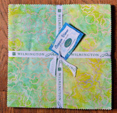 OCEAN VIEW 42PCS LAYER CAKE 10''x10''  BATIK WILMINGTON PRINTS NEW