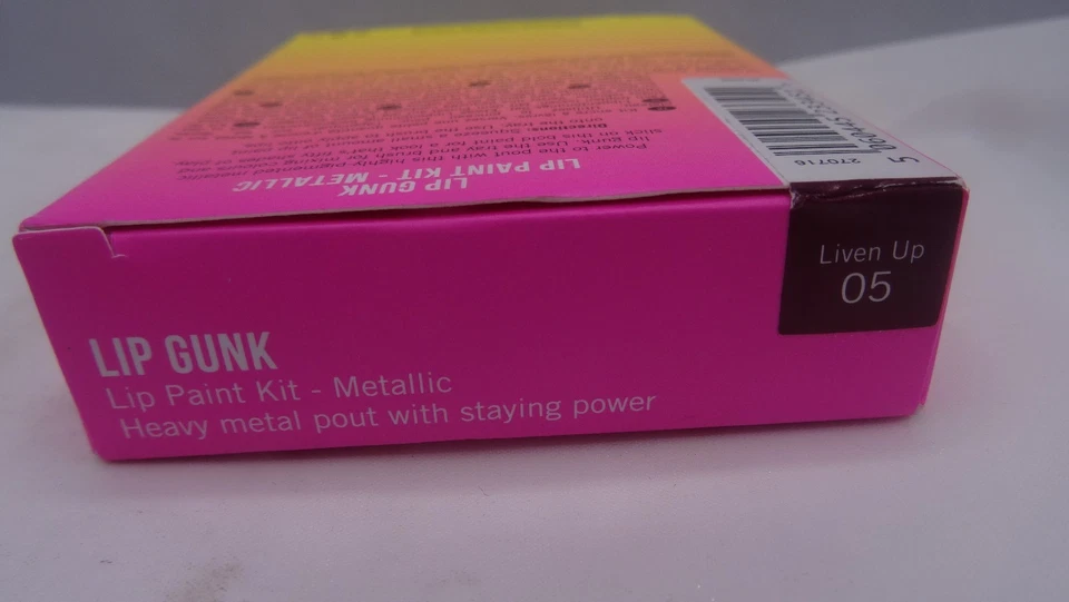 Models Own Lip Gunk Lip Paint Kit - Metallic - Liven Up 05 - New Boxed - Image 2 of 2