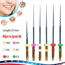 6 Models Dental NiTi Super Files Rotary Tip Endo Root Canal Engine Use File 31mm
