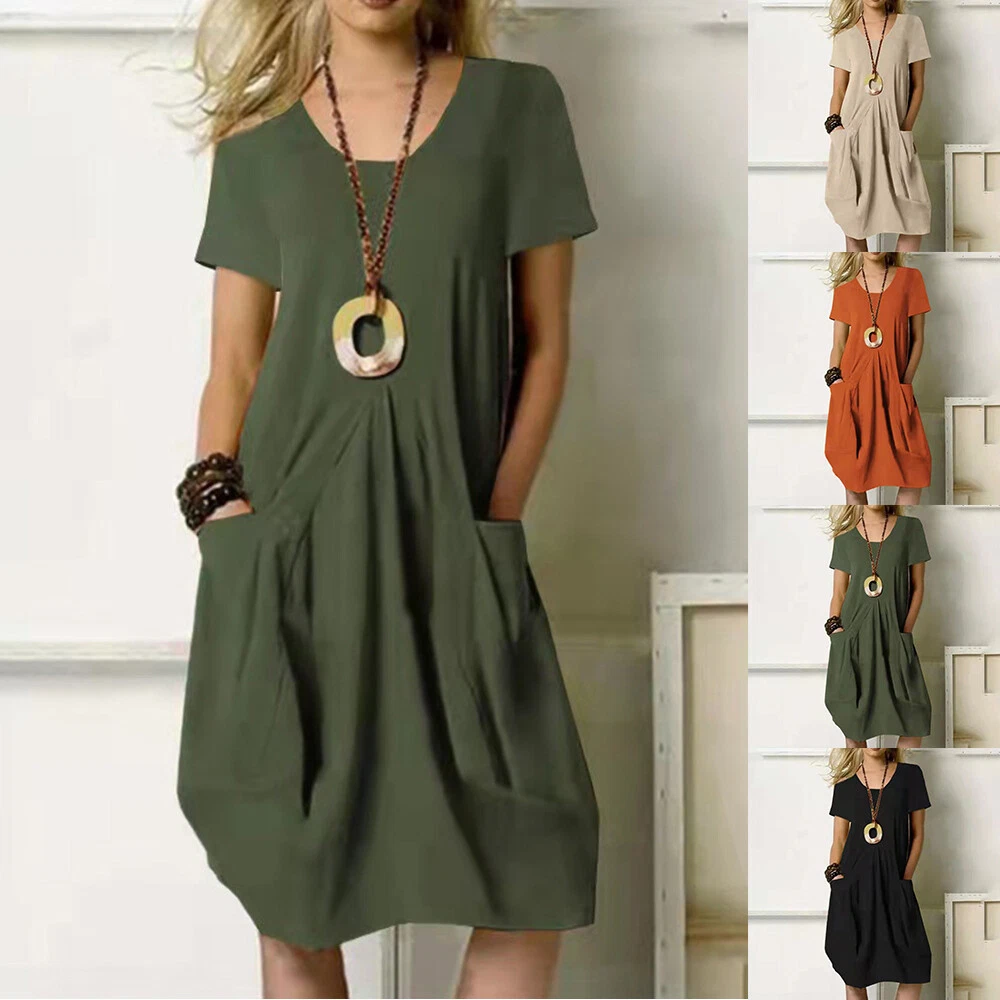 Simple cotton best sale dress