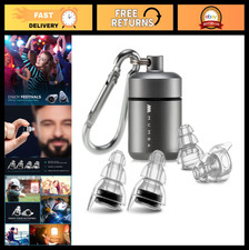 Reusable High Fidelity Concert Earplugs - 24dB Noise Reduction, Advanced Filter