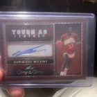 Leaf 2023 Tough As Leather Dominique Wilkins Autograph Basketball Card