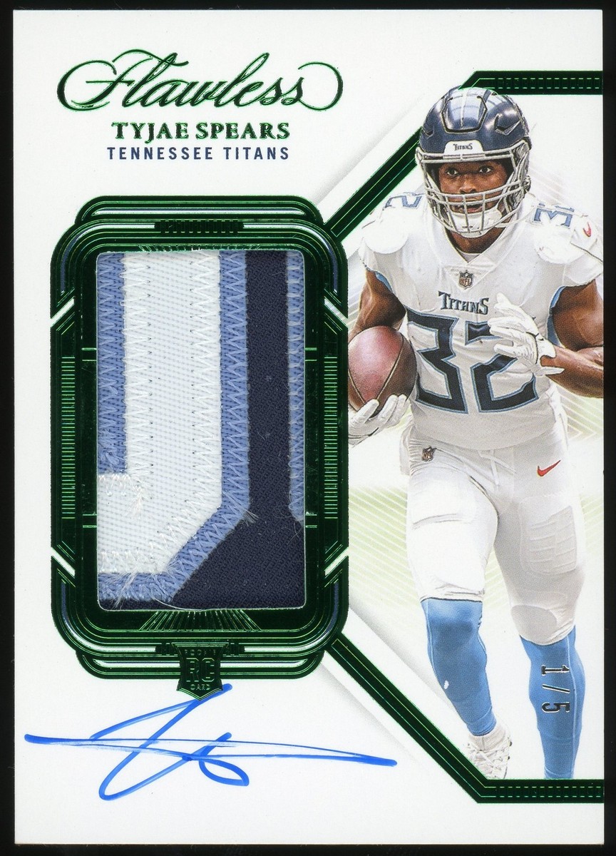 2024 Flawless Tyjae Spears 2023 Update Rookie Patch Auto Emerald 1