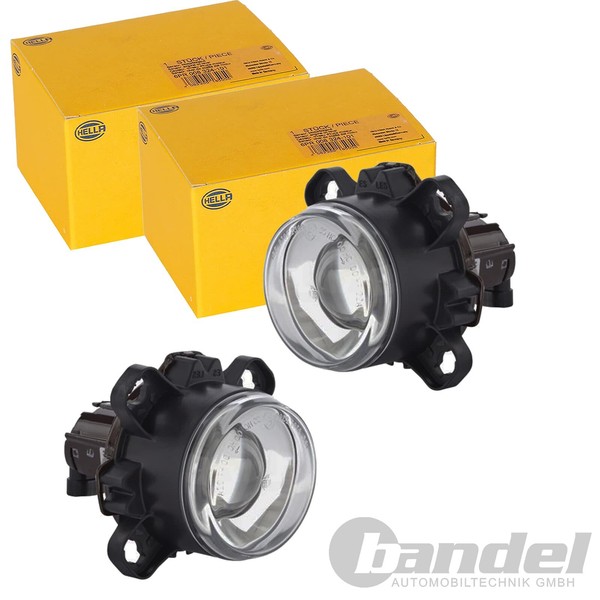 2X Hella Halogen Scheinwerfer Rund 12V Scheinwerfer Satz | 1BL 247 042-001-image