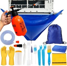 18Pcs Mini Split Cleaning Kit Bag, Waterproof AC Cleaning Cover W Storage Bag