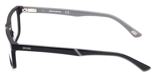 Gafas Skechers SE1169 Niños Negro Mate Rectángulo 52mm Nuevas 100% Auténticas - Imagen 3 de 7