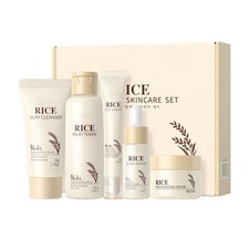 Moisturizing Korean Rice Skin Care Set Radiance Skincare 5 Step Routine with