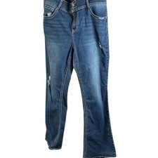 WallFlower  Luscious Curvy  Bootcut Jeans   Embroidered Back Size 17 