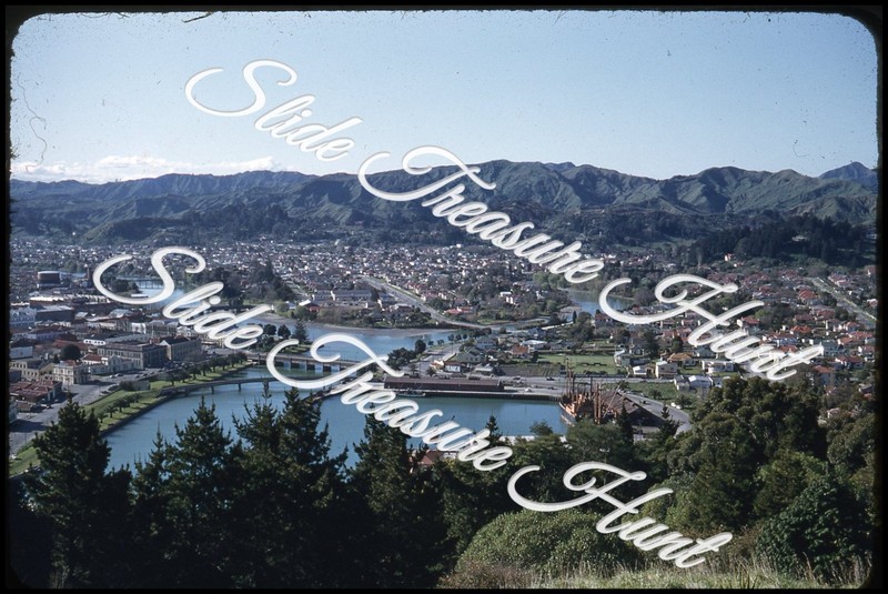 Gisborne New Zealand 35mm Slide 1950s Red Border Kodachrome