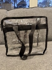 BeeGreen Clear Stadium Bags with Front Pocket, 12  x12  , NO SHOULDER STRAP