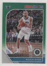 2019-20 Panini NBA Hoops Premium Stock Green Prizm Nicolas Batum #22 09iq