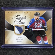 2023-24 Artifacts Hockey JAROME IGINLA Threads of Time Patch Relic Premium 4/25
