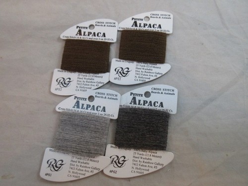 Rainbow Gallery Petite Alpaca Lot of 4 Ass'd Colors 25 yds each NEW F255