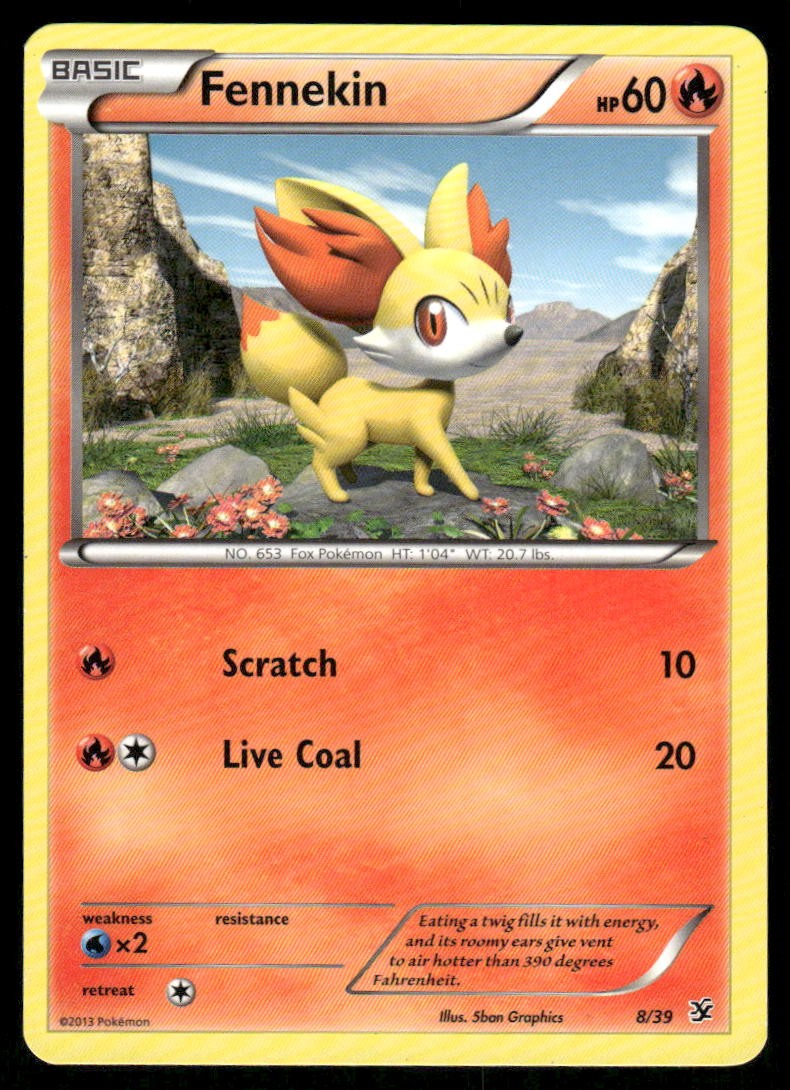Fennekin Kalos Starter Set [8/39] Common NM Pokemon