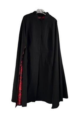 Torrid 2 (18-20)Retro Chic Cape Black/Red Lining Goth Glam Cotton SpandexHoliday