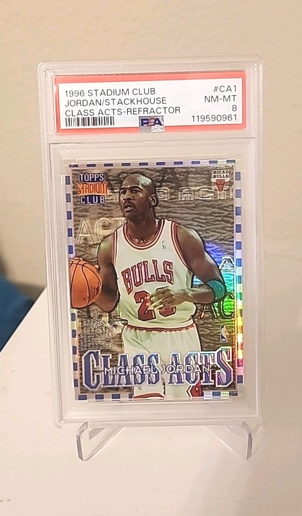 1996-97 Topps Stadium Club Class Acts Michael Jordan Stackhouse #CA 1 Refractor