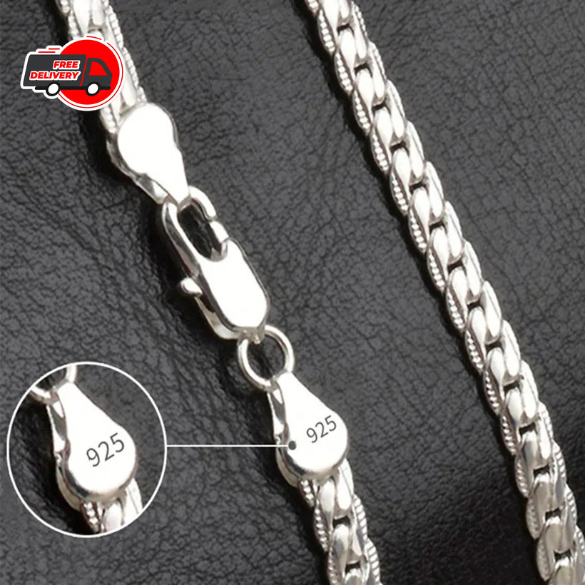 TU PUEDES Cadena De Plata 925 Para Hombre Lucir Elegante Y Atractivo