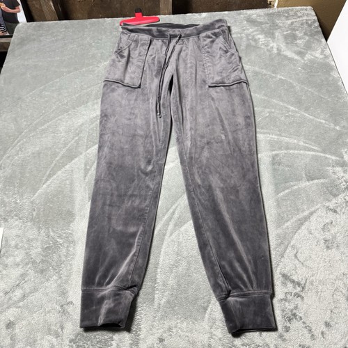 House Of Harlow 1960 Velour Joggers Women’s Soft Cozy Luxury Velvet Gray Size S