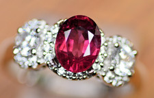 Garnet 1.90 Ct. Rhodolite Garnet Oval 8 X 6 mm Loose Stone Gemstone