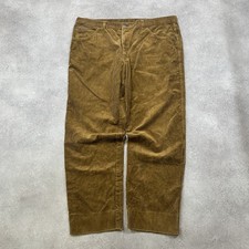 Carrera Cord Trousers Mens 40" Straight Fit Corduroy Pants, Brown