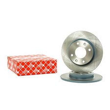 2x FEBI Bremsscheiben passend für PEUGEOT 206 Schrägheck (2A/C) 247mm 10314