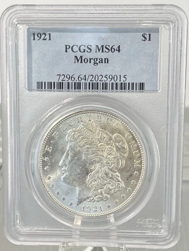 1921 Morgan Dollar  PCGS MS 64 .