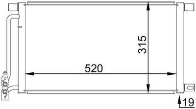 For Behr Mahle AC 235 001S Condenser, Air Conditioning