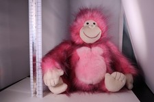 Gund Fab Pals Ramona the Gorilla Crimped Pink Feathery Two-Tone 11" Plush Soft