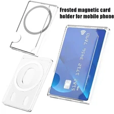 Frosted Magnetic Mag-safe Wallet Cell Phone Card Holder For Phone Hot Case W6W0