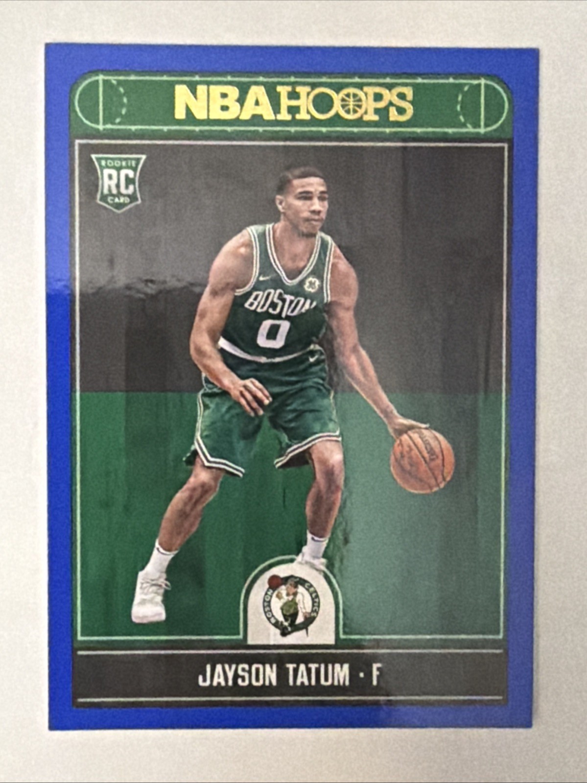 Jayson Tatum 2017-18 Panini NBA Hoops Blue Parallel Rookie