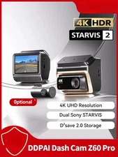 4K Dash Cam Z60 Pro Support Front and Rear Car Camera SONY STARVIS2 678 Sensor