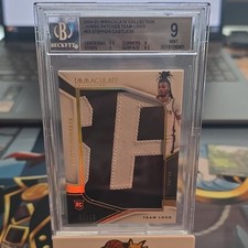 Panini Immaculate 2024-25 Stephon Castle Patch #JP-SCS /25 BGS 9 Spurs