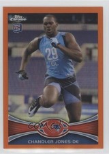2012 Topps Chrome Retail Orange Refractor Chandler Jones #140 0w5d