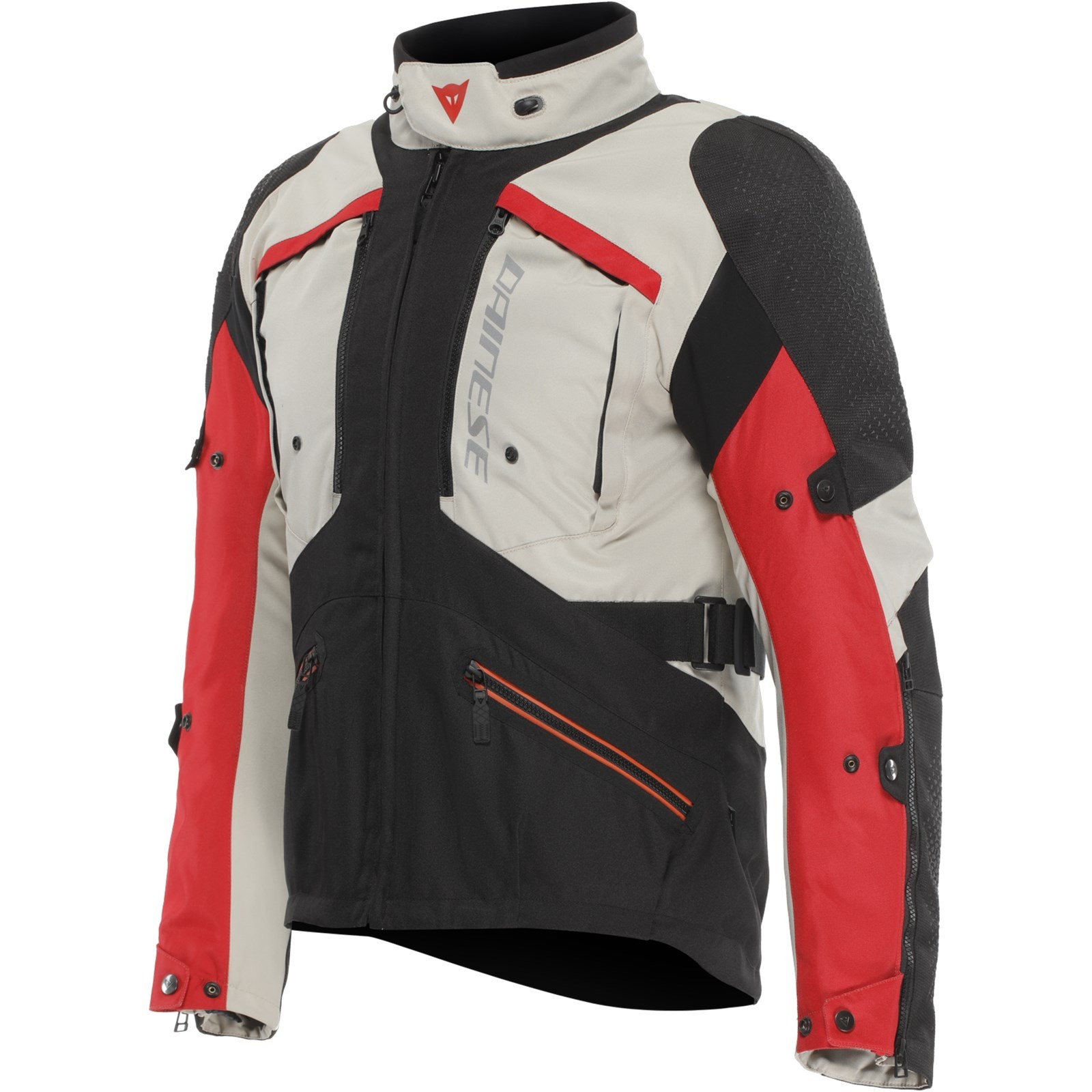 Men's Motorcycle Jacket 56 - Dainese Gullfoss D-Dry® - Sand-Black-Red