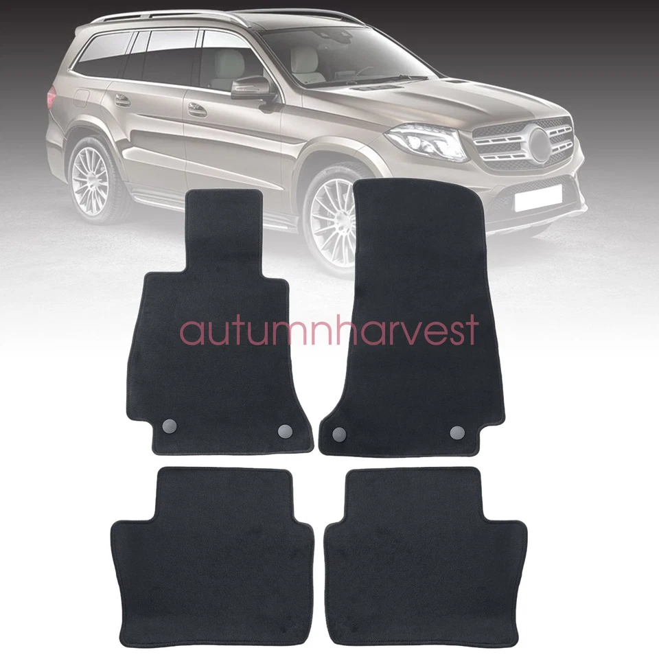 4 piezas alfombrillas de terciopelo de repuesto para Mercedes-Benz Clase CLS 2011-2018 Foto 2 de 4