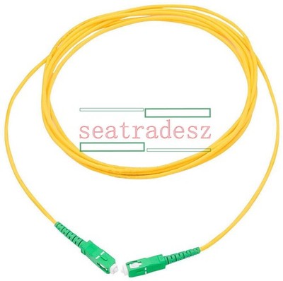 20M SC/APC Simplex Singlemode Fiber Optic Patch Cord Cable 3.0mm FTTH PVC Jumper