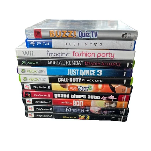 Lot of 11 video games. PS2- XBOX360- XBOX- WII- pS4