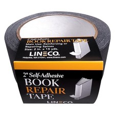 Black Book Repair Tape Vinyl Coated Water Resistant 2 X 15 Yard For Spines