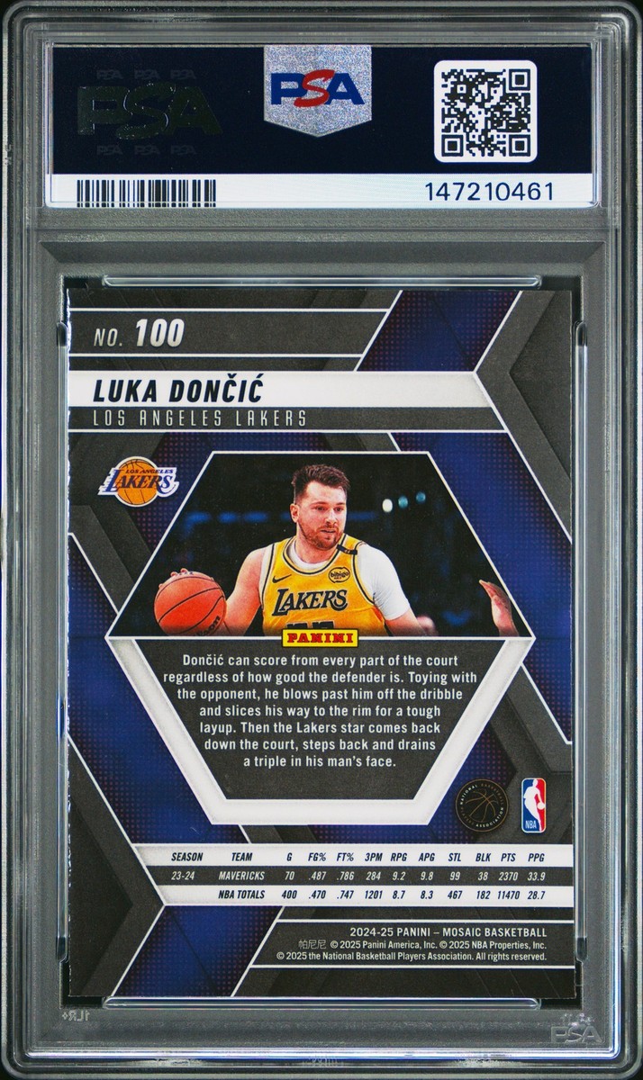 2024 PANINI MOSAIC #100 LUKA DONCIC PSA 10 | eBay