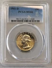 1941-D Washington Quarter MS66 PCGS Beautiful Toning