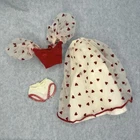 Vintage 1983 Loving You Barbie Doll Valentine Dress with Red Hearts #7072 80s