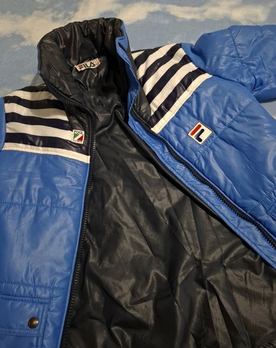 JACKET vintage 80's FILA Biellese era Borg TG.44 circa S/M made in Italy RARE - Foto 12 di 17