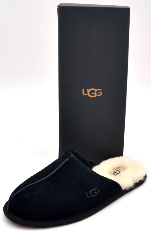 UGG 男式 Scuff 拖鞋 | 黑色 | 1101111-BLK | 正品 全新