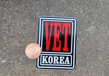 Small Hand made Decal Sticker VET KOREA smaller one