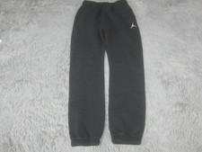 Jordan Sweatpants Boys Large Black Cuffed Athletic Casual w/Pockets Fleece